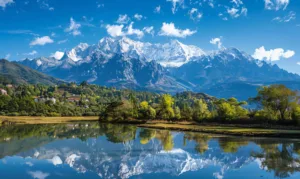Jade Dragon Snow Mountain in lijiang china